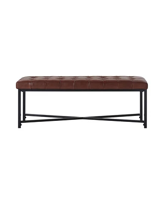 Hulala Home Eberhard Modern Upholstered Flip Top Storage Bench with Button-Tufted