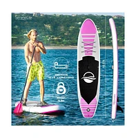 SereneLife Free-Flow Inflatable Stand-Up Paddle-Board (Sup), 10.5 ft.