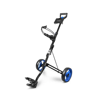 SereneLife Foldable 2-Wheel Golf Push Cart, Aluminum Pull Cart