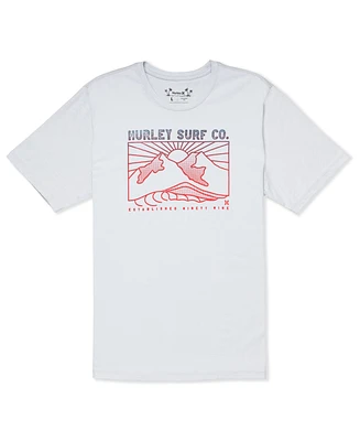 Hurley Men's Everyday H2O-Dri Horizon Line Slub Short Sleeve T-Shirt