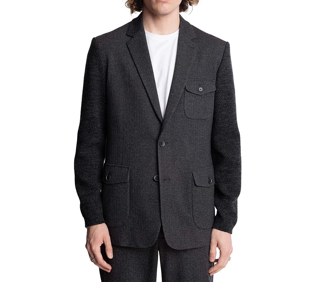 Paisley & Gray Men's Ambrose Slim Fit Knitted Sport Jacket