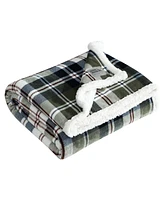 Eddie Bauer Trailhead Plaid Ultra Soft Plush Throw, 60" X 50"