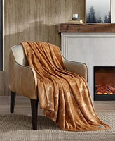 Eddie Bauer Carved Ultra Soft Plush Throw, 70" X 50"