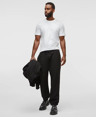 Mode of One Men's Regular-Fit Tapered-Leg Tweed Jogger Pants, Exclusively at Macy's