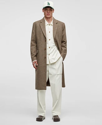 Mode of One Men's Houndstooth Top Coat, Exclusively at Macy's