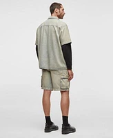 Mode Of One Mens Morell Denim Shirt Cargo Shorts Exclusively At Macys