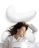 Cheer Collection Boomerang Shaped Microfiber Pillow