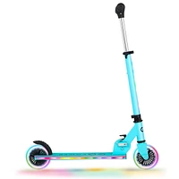 GoLume Kids Kick Scooter Light Up Wheels & Deck Ages 5 | Blue