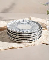 Porto Brasil Elemento Stoneware Dessert Plates, Set of 6