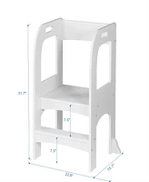 Slickblue Children's Standing Tower and Step Stool For Home