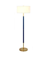 Hudson & Canal 61.5" Metal Simone 2-Light Floor Lamp