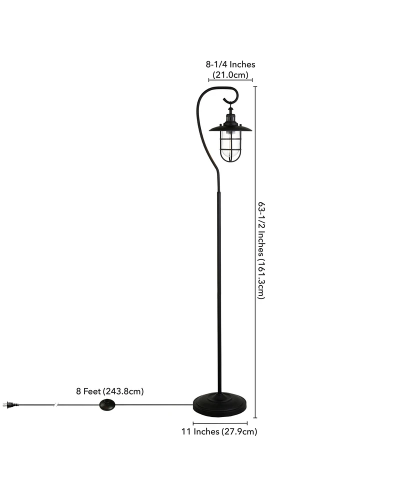 Hudson & Canal 63.5" Metal Bay Nautical Floor Lamp
