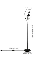 Hudson & Canal 63.5" Metal Bay Nautical Floor Lamp