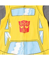 Transformers Toddler Boys Bumblebee Optimus Prime Zip Up Costume Coverall