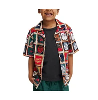 Cotton On Little Boys Cabana Short Sleeve Shirt