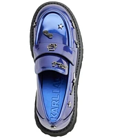 Karl Lagerfeld Paris Women's Gaston Rocker Almond Toe Lug Loafers