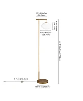 Hudson & Canal 68" Metal Blume Tall Arc Floor Lamp