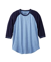 Liberty Blues Big & Tall by KingSize Crewneck Raglan Tee