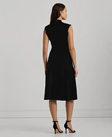 Lauren Ralph Women's Velvet Cap-Sleeve Dress