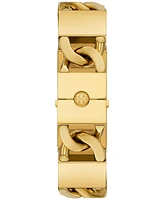 Tory Burch Women's The T Watch Gold-Tone Stainless Steel Link Bracelet Watch 40mm