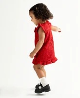 Rare Editions Baby Girl Sequin Tweed Social Dress