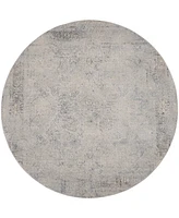 Nourison Home Rustic Textures RUS09 5'3"x5'3" Round Area Rug