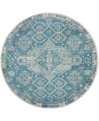 Nourison Home Tranquil TRA13 5'3"x5'3" Round Area Rug