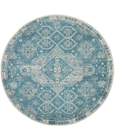 Nourison Home Tranquil TRA13 5'3"x5'3" Round Area Rug