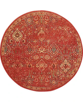 Nourison Home Somerset ST90 5'6"x5'6" Round Area Rug