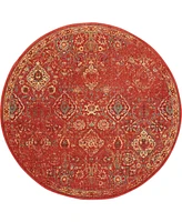 Nourison Home Somerset ST90 5'6"x5'6" Round Area Rug