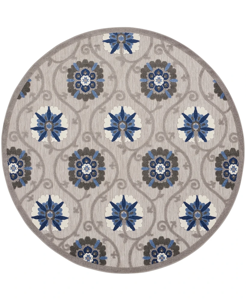 Nourison Home Aloha ALH19 7'10"x7'10" Round Area Rug