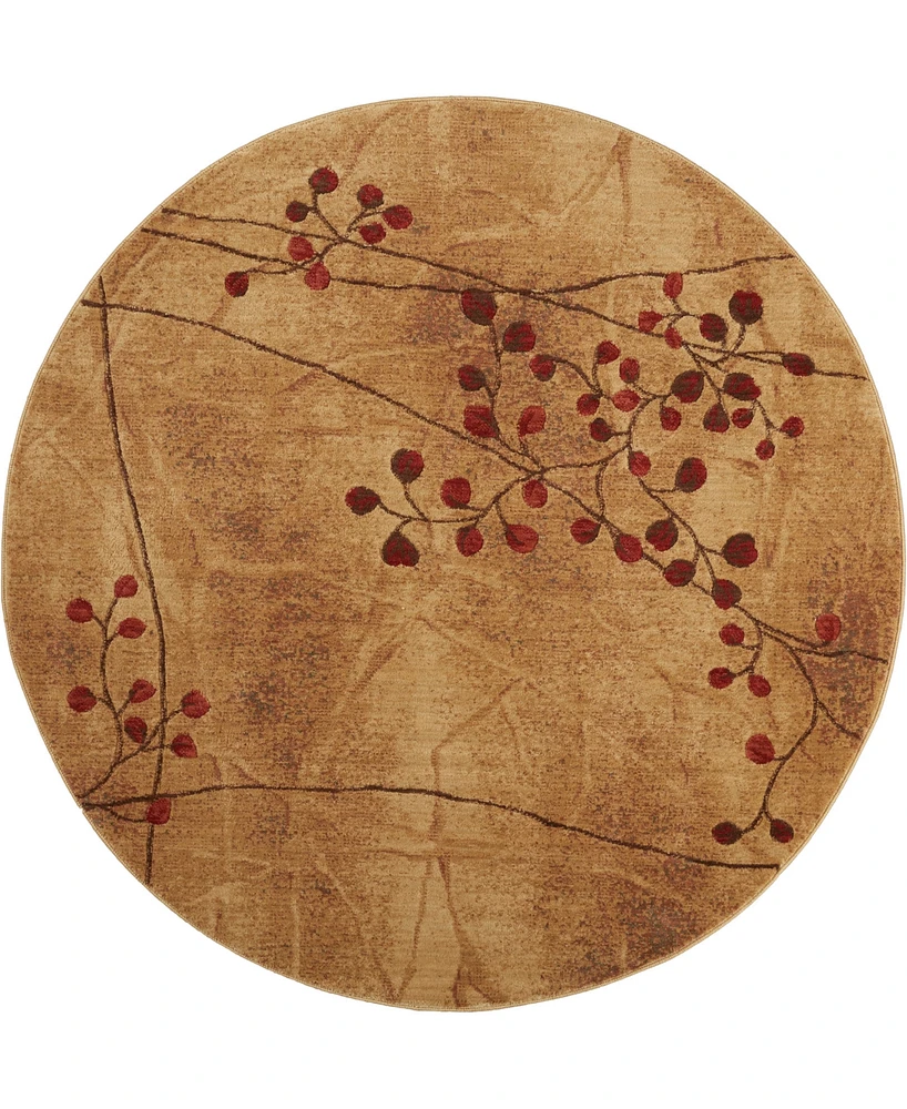 Nourison Home Somerset ST74 7'9"x7'9" Round Area Rug
