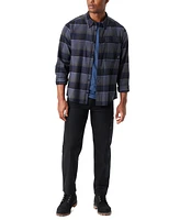 Bass Outdoor Men's Classic Fit Plaid Button-Front Stretch Flannel Shirt