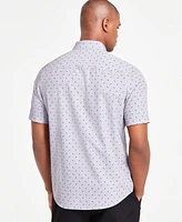 Alfani Men's Alfatech Geometric Circle Print Shirt, Exclusively at Macy's