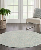 Nourison Home Jubilant JUB06 5'3"x5'3" Round Area Rug