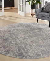 Nourison Home Rustic Textures RUS01 5'3"x5'3" Round Area Rug