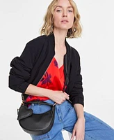 On 34th Womens Bomber Jacket Tank Top Jeans Crossbody Pumps Hoop Earrings Created For Macys