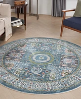 Nourison Home Ankara Global ANR17 6'x6' Round Area Rug