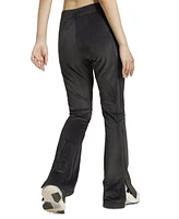 adidas Women's Tiro 3-Stripes Velour Flared Leggings