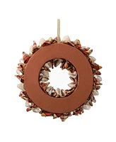 Glitzhome 18.5"D Fall Plaid Wreath