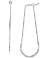 Giani Bernini Hammered Wire Drop Earrings in Sterling Silver, Created for Macy's