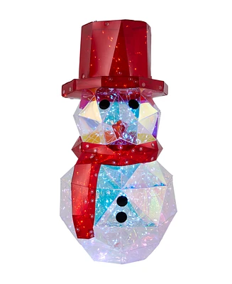 Seasonal Prismatic Snowman Led Lights 16.14"