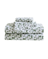 Eddie Bauer Holiday Cotton Flannel Pc. Sheet Set