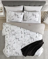 Closeout! Kenneth Cole New York Ink Wash Vine 3-Pc. Comforter Set, Twin
