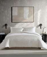 Closeout! Vera Wang Illusion Textured 3-Pc. Duvet Cover Set, Queen