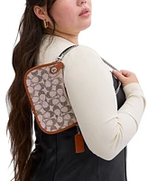Coach Swinger Signature Jacquard Shoulder Bag