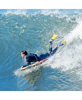 Costway 37" Lightweight Body Board with Eps Core Xpe Deck Hdpe Bottom Crescent Tail