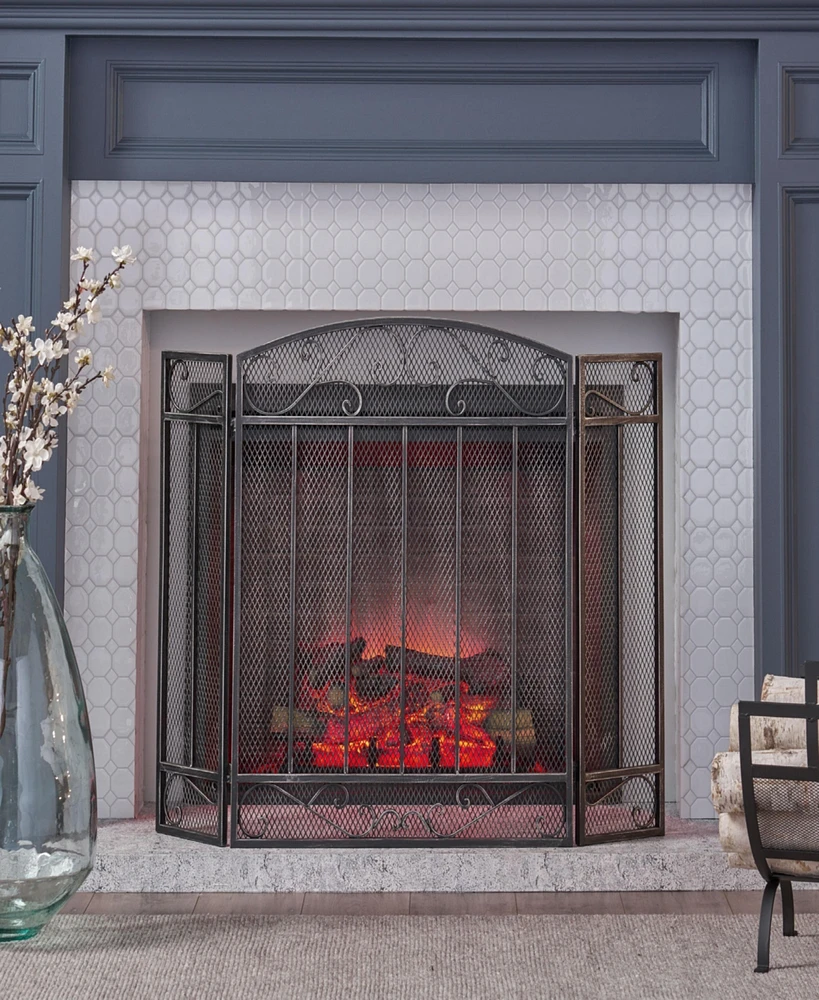 Streamdale Furniture Protective Fire Screen: Safeguard Your Home From Sparks And Embers