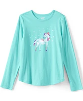 Lands' End Big Girls Plus Long Sleeve Graphic Tee