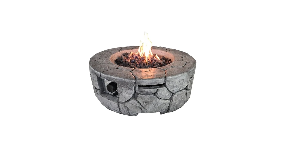 Mondawe 9'' H x 28'' W Fiber Reinforced Concrete Outdoor Fire pit